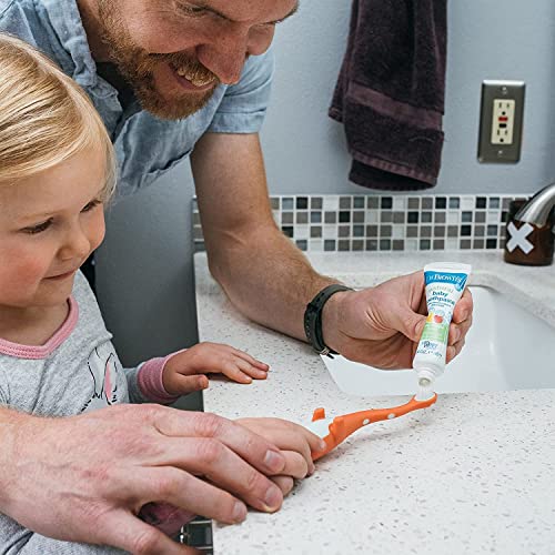 Dr. Brown’s Fluoride-Free Baby Toothpaste, Infant & Toddler Oral Care, Strawberry, 1-Pack, 1.4oz/40g, 0-3 Years - Image 2