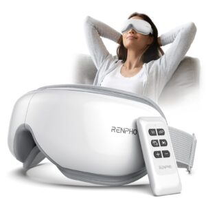 RENPHO Eye Massager with Heat, Mothers Day Birthday Gifts for Women, Her, Men, Him, FSA Eligible HSA Items Lists, Sleep Mask with Remote Compress, Head Massager for Migraine Relief Stye Eye Eyeris 1