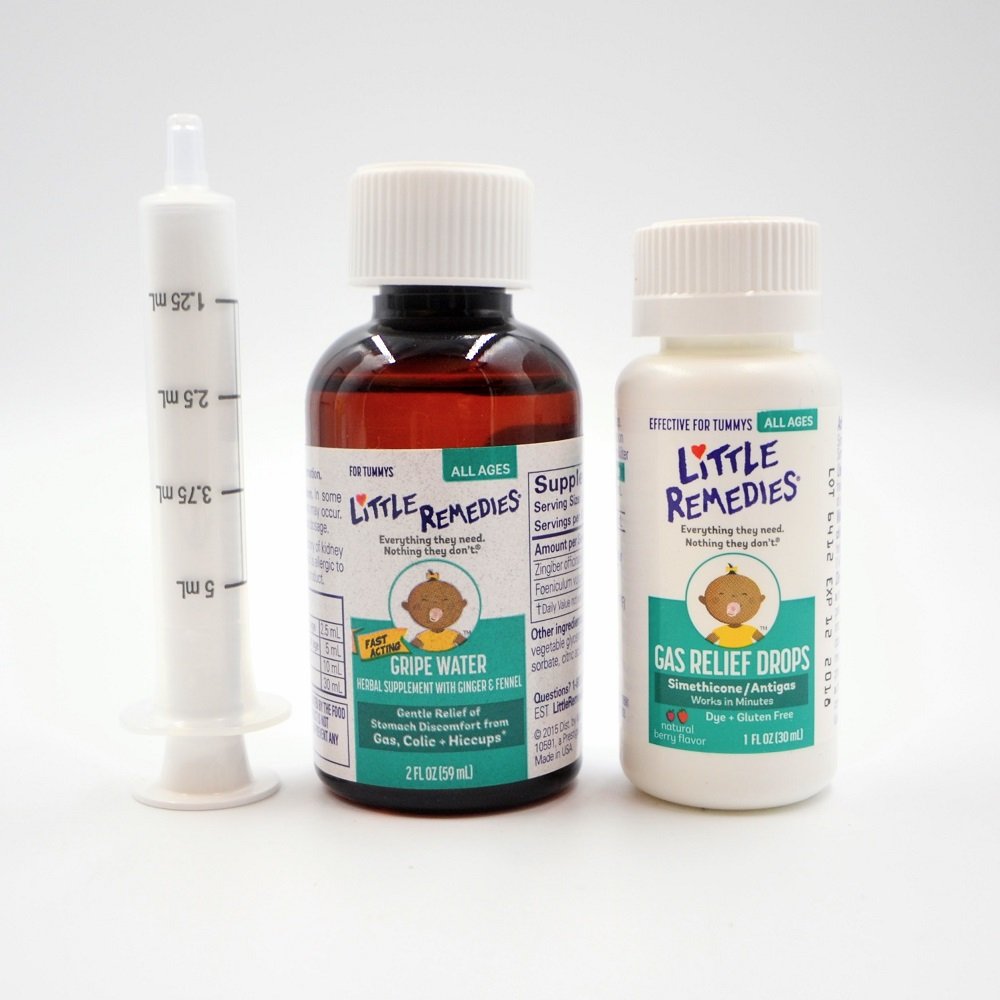 Little Remedies New Baby Essentials Kit with Saline Nasal Spray, Diaper Rash Cream, Gas Relief Drops, Gripe Water & More, Safe for Newborns - Image 2