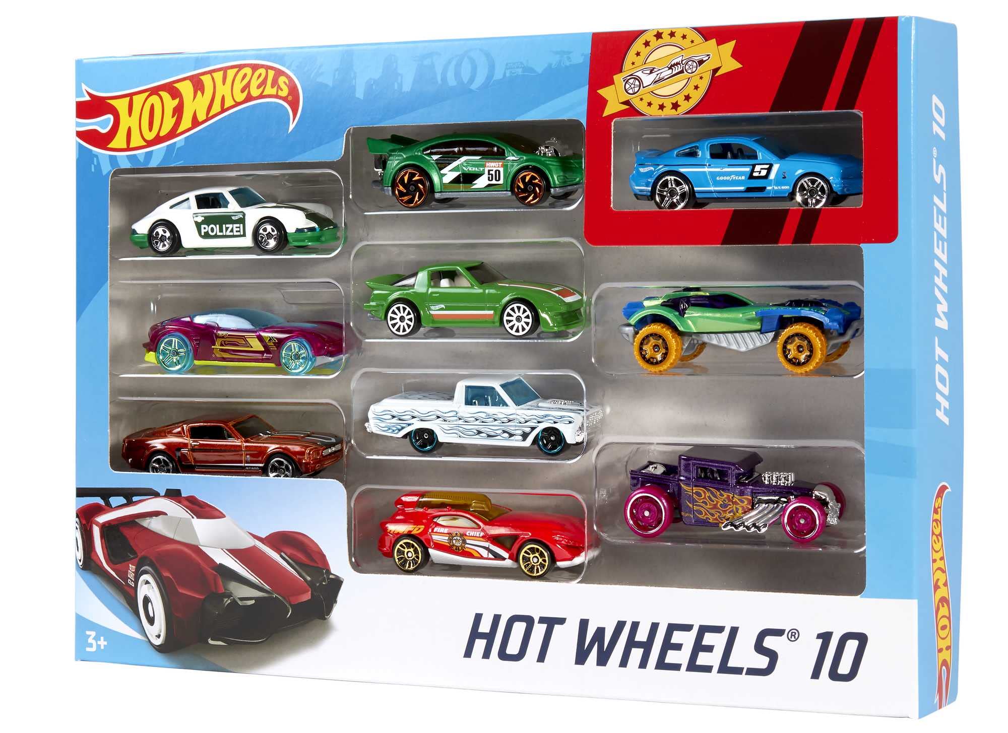 Hot Wheels Set of 10 1:64 Scale Toy Trucks and Cars for Kids and Collectors, Styles May Vary (Amazon Exclusive) - Image 7