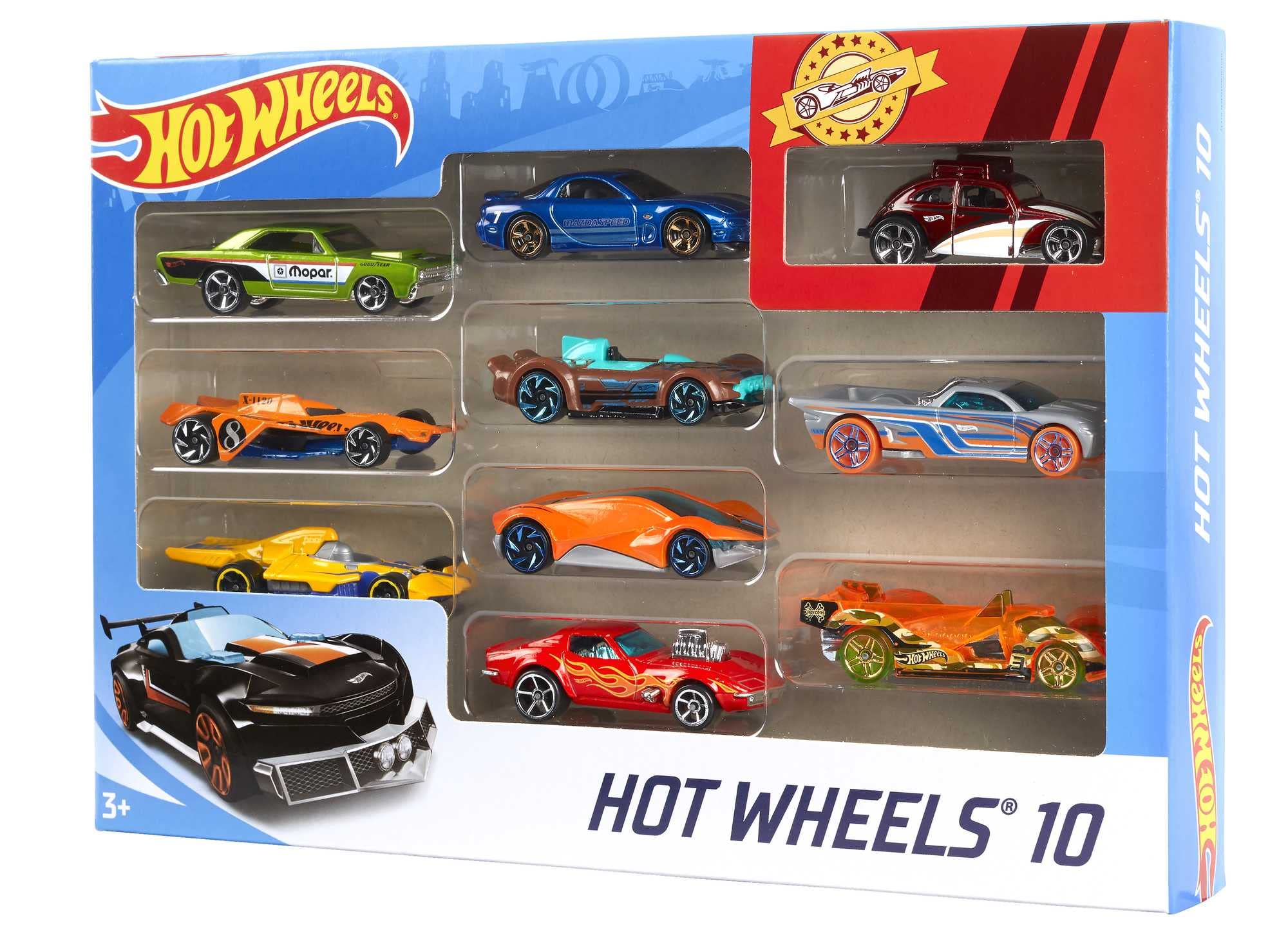 Hot Wheels Set of 10 1:64 Scale Toy Trucks and Cars for Kids and Collectors, Styles May Vary (Amazon Exclusive) - Image 6