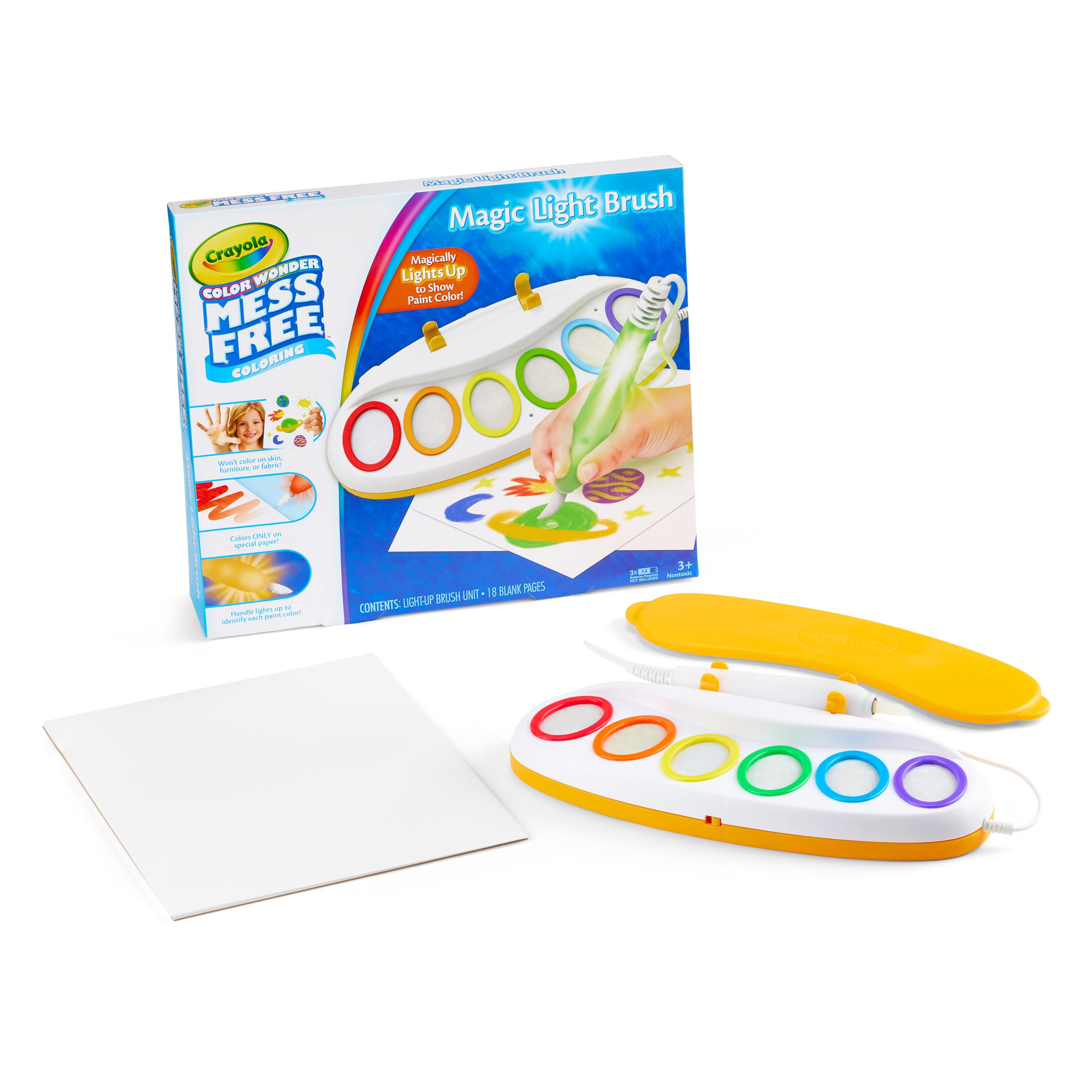 Crayola Color Wonder Magic Light Brush, Mess Free Painting Station for Kids, Easter Basket Essential & Stuffer, Easter Gift for Kids, Toddler Activity Toy, Ages 3+ - Image 6