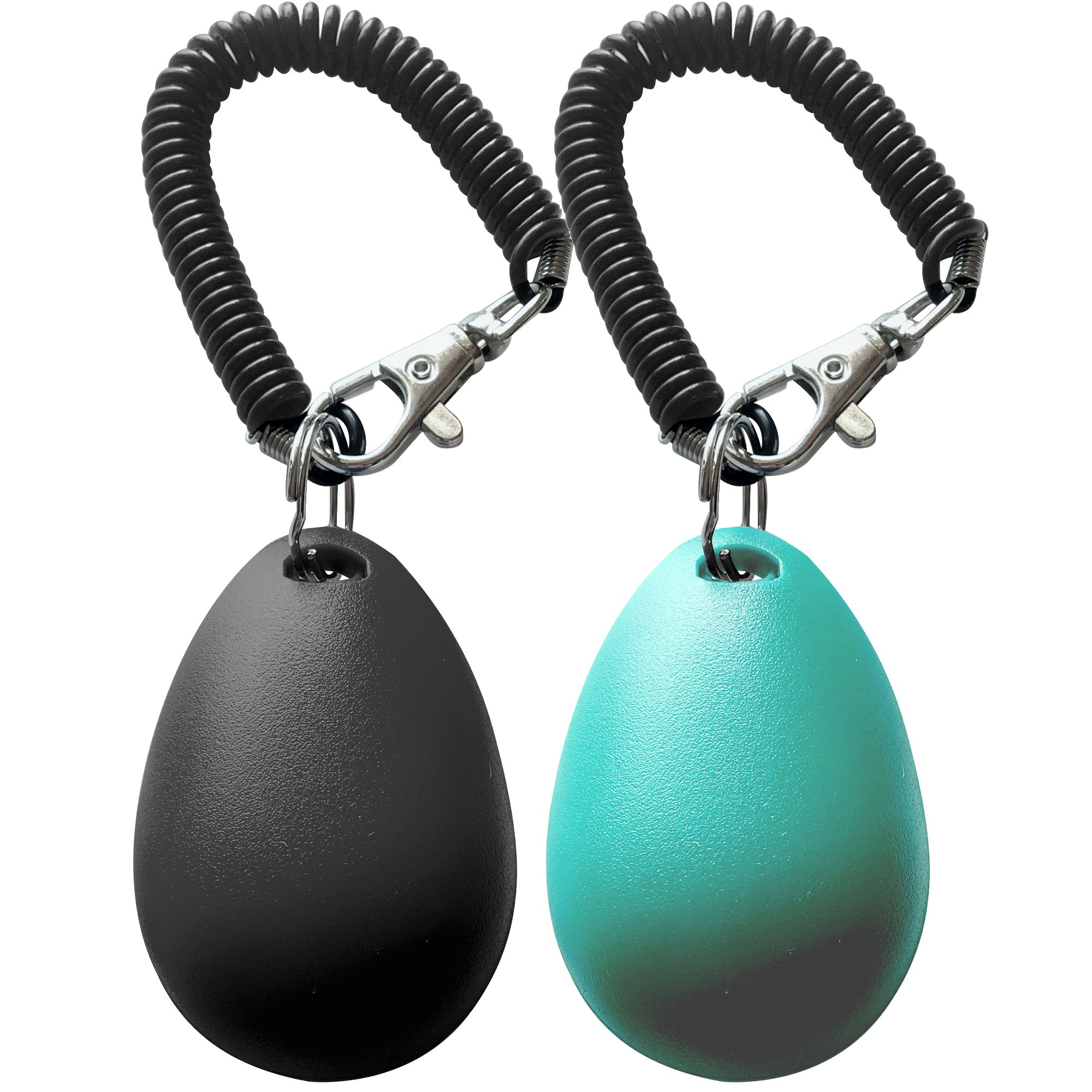 HoAoOo Pet Training Clicker with Wrist Strap - Dog Training Clickers (New Black + Blue) - Image 7