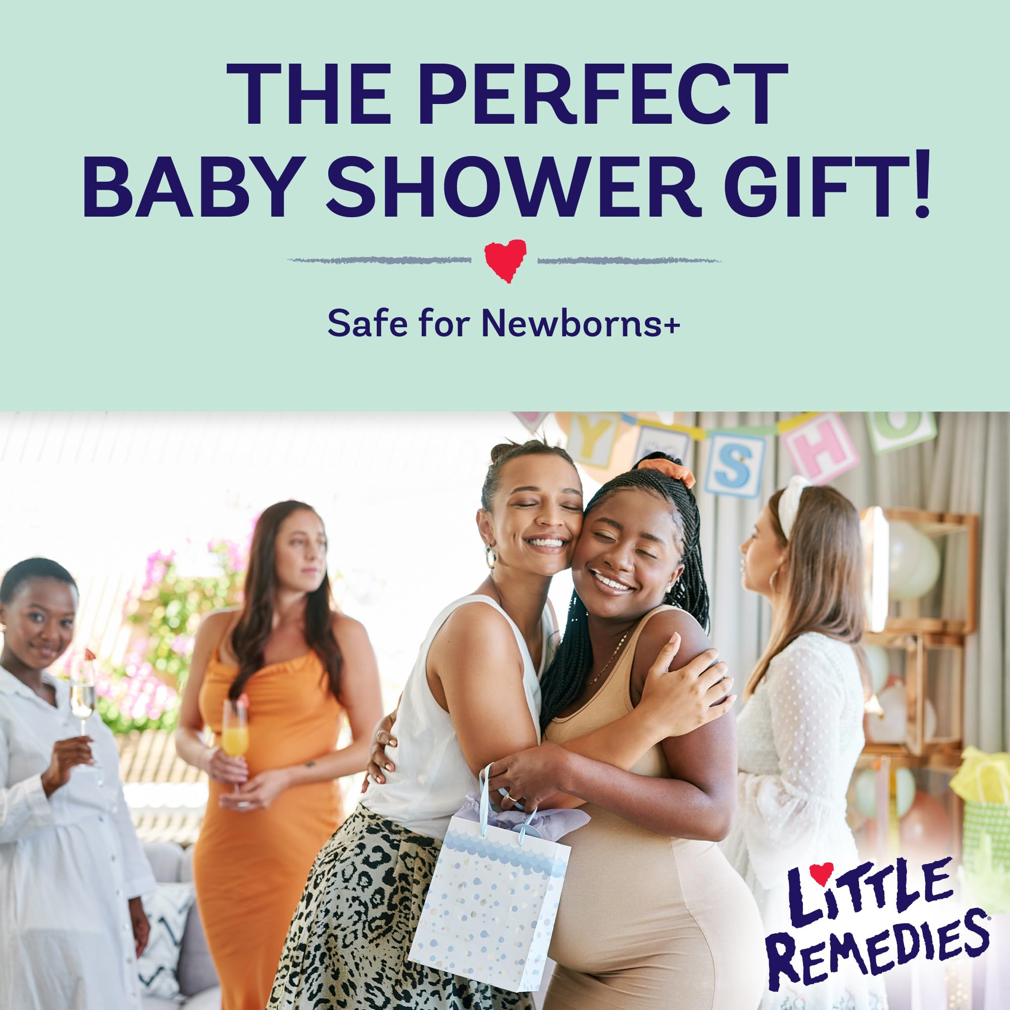 Little Remedies New Baby Essentials Kit with Saline Nasal Spray, Diaper Rash Cream, Gas Relief Drops, Gripe Water & More, Safe for Newborns - Image 4