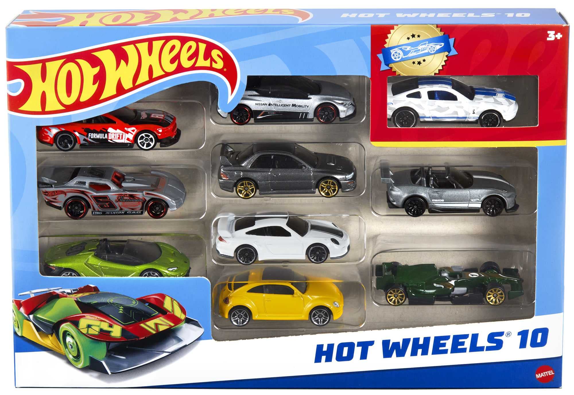 Hot Wheels Set of 10 1:64 Scale Toy Trucks and Cars for Kids and Collectors, Styles May Vary (Amazon Exclusive) - Image 5