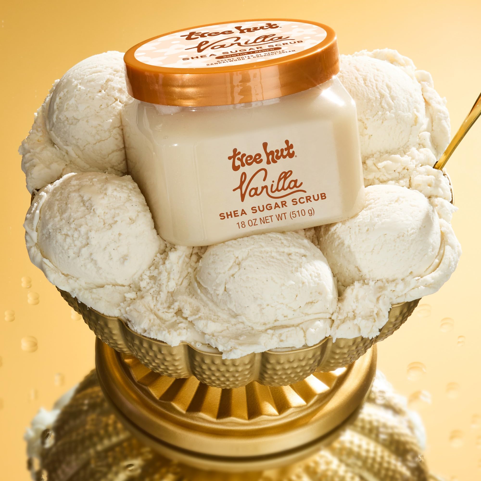Tree Hut Vanilla Shea Sugar Scrub, Exfoliating & Hydrating Body Scrub with Shea Butter & Essential Oils, Smooth Skin, For All Skin Types, Vegan, 18 oz - Image 6